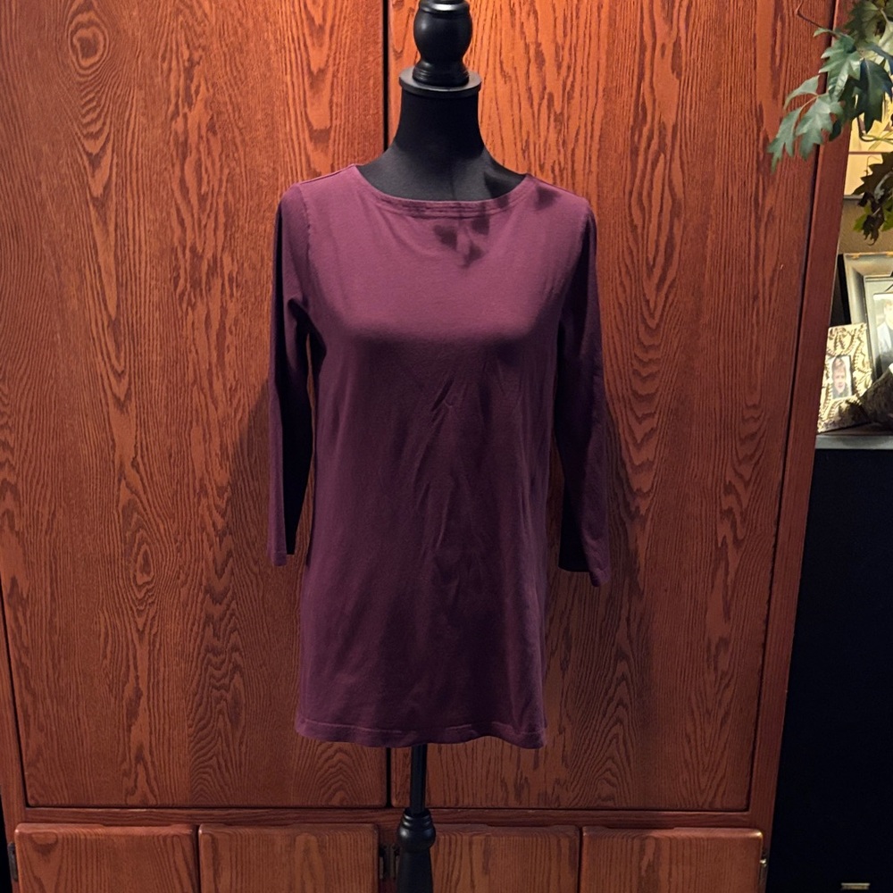 Duluth Trading Co Women's Long Sleeve Top - Rich Plum